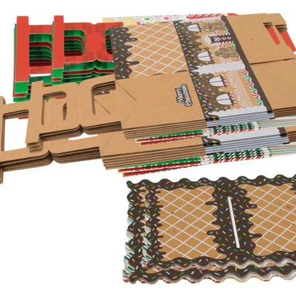 Caixa de presente, 10 caixas de papel com design de casa fofa para doces, presentes natal