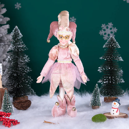 Fada do País das Maravilhas do Inverno de Natal, Grande - 45cm, Palhaço de Natal Decorativo