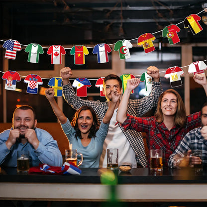 Bandeirinhas Copa do Mundo Internacional Decorativos De Futebol Para Festas E Bares