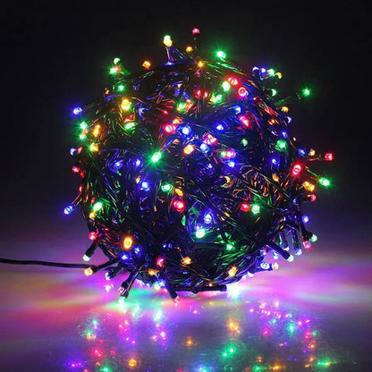 Luzes de Natal, Luzes de Natal de Baixa Voltagem de 98,4 pés, 100M LEDs - com Adaptador