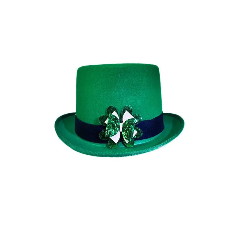 Chapéu De São Patrício Verde Dia Fantasia Divertido Duende irlandês Dia de São Patrício