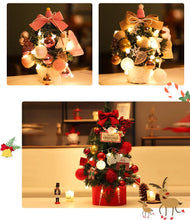 Carregar imagem no visualizador da galeria, Mini Arvore De Natal Decoração De Mesa 30cm Laços E Pinhas
