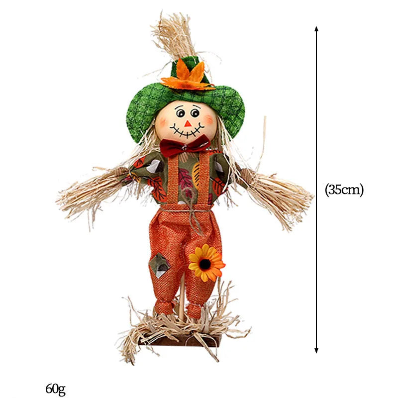 Boneco de doces de espantalho de Festa Junina em pé, decorações de Junina, decoração