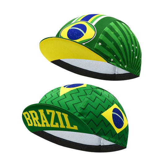 Boné Copa do Mundo Brasil com Bordado, Futebol, Unissex, Ajustável, Amarelo