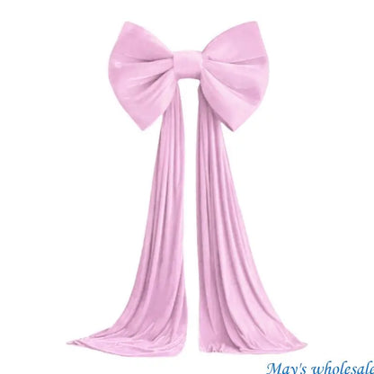 Laço decoração de shopping arcos de pelúcia vermelhos grandes Borgonha decoração