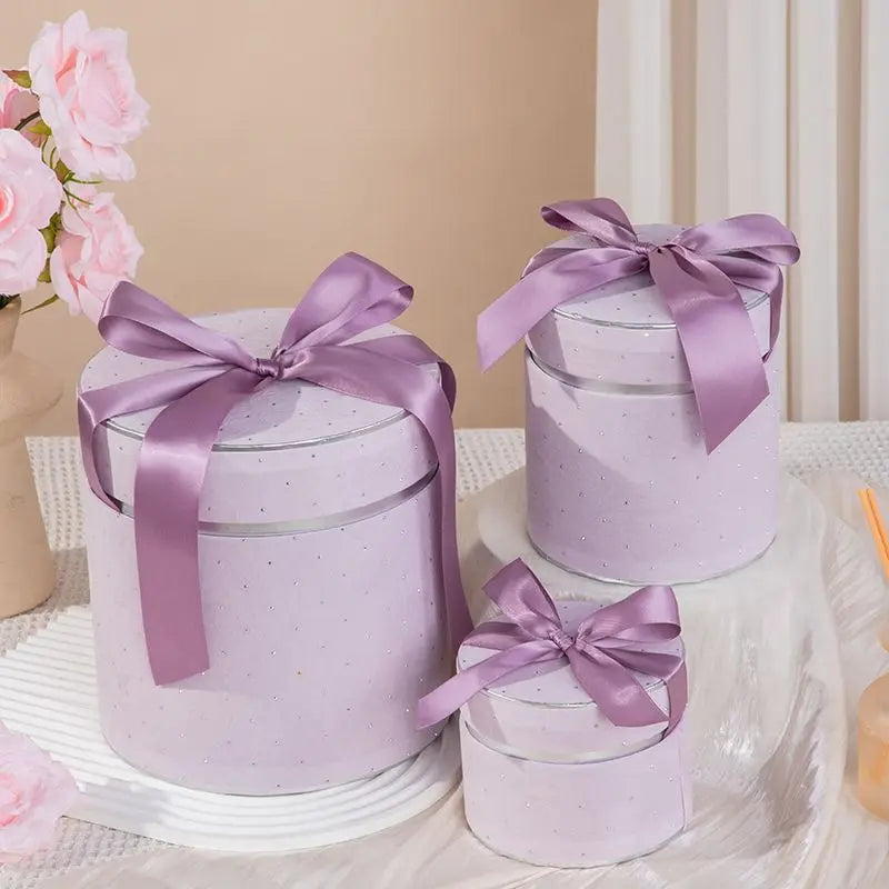 Caixa Natalina 1 Peça Caixas Cilíndricas Criativas para Decoração de Casamento Doces