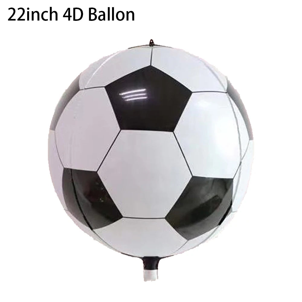 Balão de Copa do Mundo e Troféu Futebol Gigante Em Folha Para Decoração De Festa