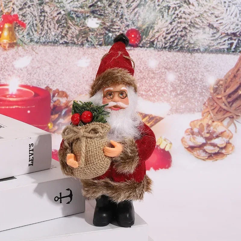 Boneca de Papai Noel, decoração grande de Natal, artesanato, árvore de Natal, ornamentos