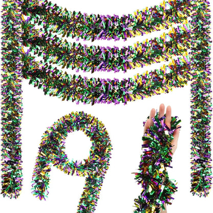 kit Carnaval Pacote com 1 saias de mesa com franjas metálicas Carnaval de 29,5 x 182 cm