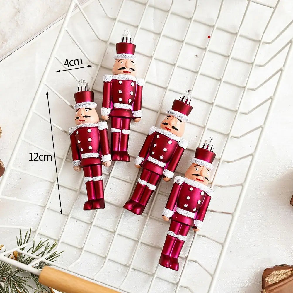 Kit enfeites coloridos árvore de Natal Pingentes De Enfeites De Natal De Plástico Decoração