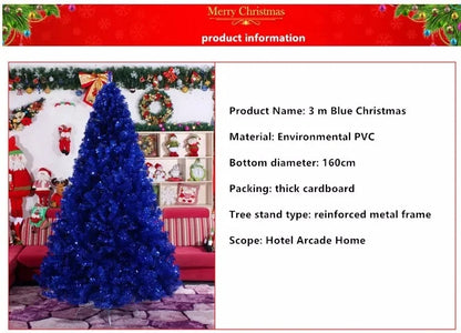 Árvore de Natal, árvore de Natal artificial azul real sem iluminação de 5 pés, árvore cor azul