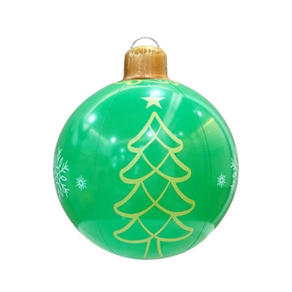 Bola Natal Inflável para Shopping Center e Bolas Natalinas Coloridas Cenários Fotográficos