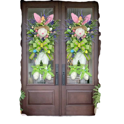 Guirlanda de coelhinho da Páscoa, decoração primavera, tamanho extra grande coelho