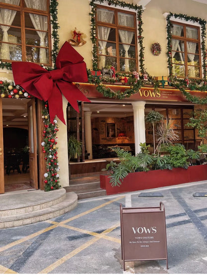 Laço gigante para inauguração