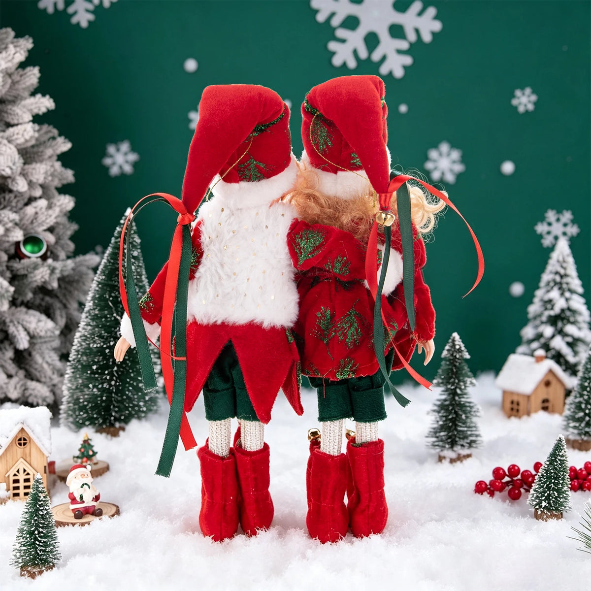 Bonecos de Elfo de Natal, 45cm Macios e Adoráveis enfeites Árvore de Natal Elfos Árvore Natal