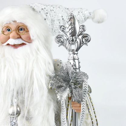 Natal papai noel bonecas de pelúcia em pé brinquedo decoração feriado ano novo