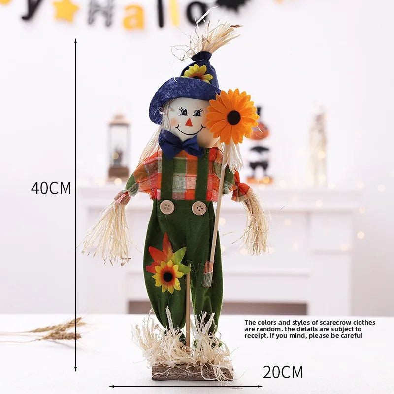 Kit Boneco Espantalho Decorativo para Festa Junina - Januário e Lindinha 40cm*20cm