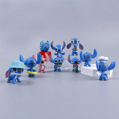STITCH KIT COM 10 MINIATURAS STITCH 5 CM BONECOS ACTION FIGURE