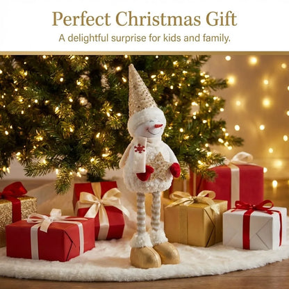 Boneco de Natal Genérica Estatueta Decoração de Natal Retrátil Novidade Esticável