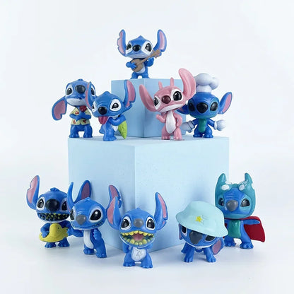 STITCH KIT COM 10 MINIATURAS STITCH 5 CM BONECOS ACTION FIGURE