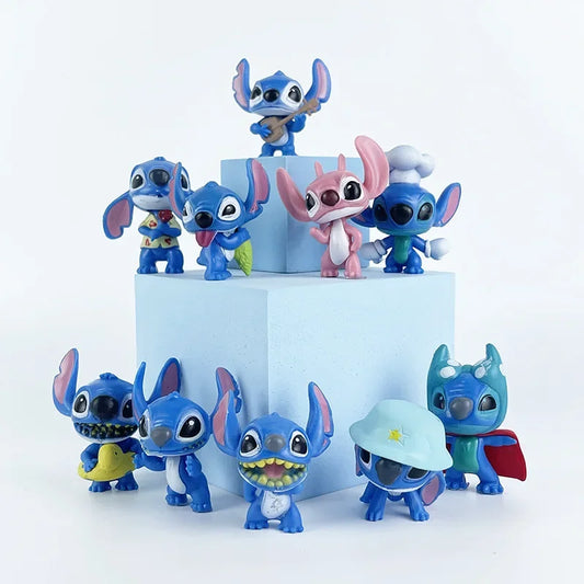 STITCH KIT COM 10 MINIATURAS STITCH 5 CM BONECOS ACTION FIGURE