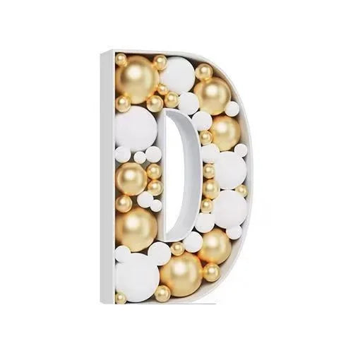 Letras Gigante Moldura para balões, moldura de mosaico de 73 cm, balões reutilizáveis