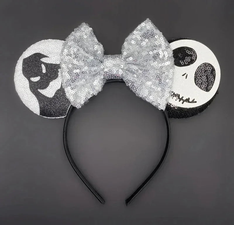Tiaras Acessórios Disney Conjunto de 1 tiaras com orelhas rato para o Halloween, lantejoulas