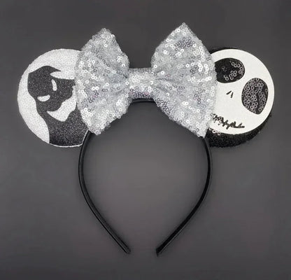 Tiaras Acessórios Disney Conjunto de 1 tiaras com orelhas rato para o Halloween, lantejoulas
