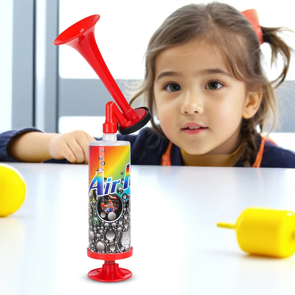 Buzina de ar de futebol - Buzina de estádio de ruído alto portátil com bomba de ar e voz alta