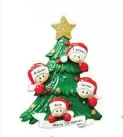 Porta-Retrato Árvore de Natal Enfeite de Natal Personalizado em Formato de Porta-Retrato 7.8cm*7.7cm