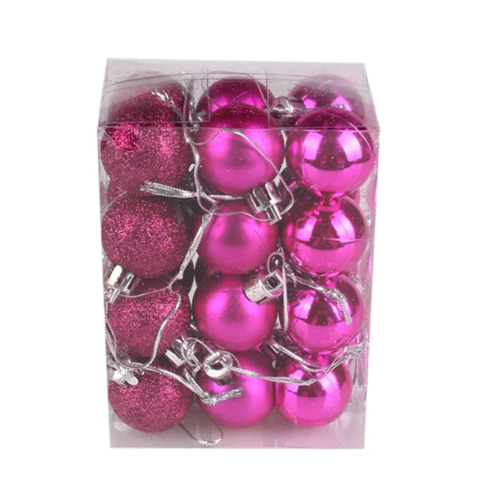 Bola de Natal Pacote De 24 Unidades Enfeites De Bolas De Natal Mini Enfeites Bola De Natal