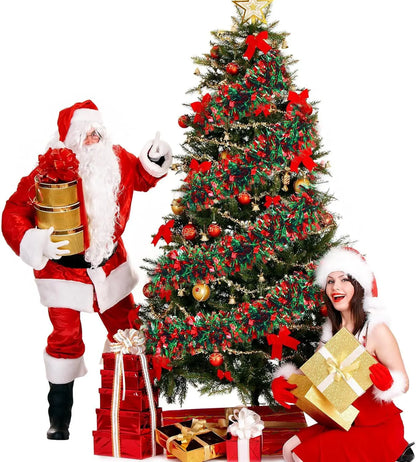 Guirlanda de Natal, serpentinas de Natal, enfeites, guirlanda de Natal, guirlanda corrimão