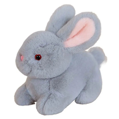 Coelho de 15/20 cm, adorável posição de deitada travesseiro fofo de abraço e confortável