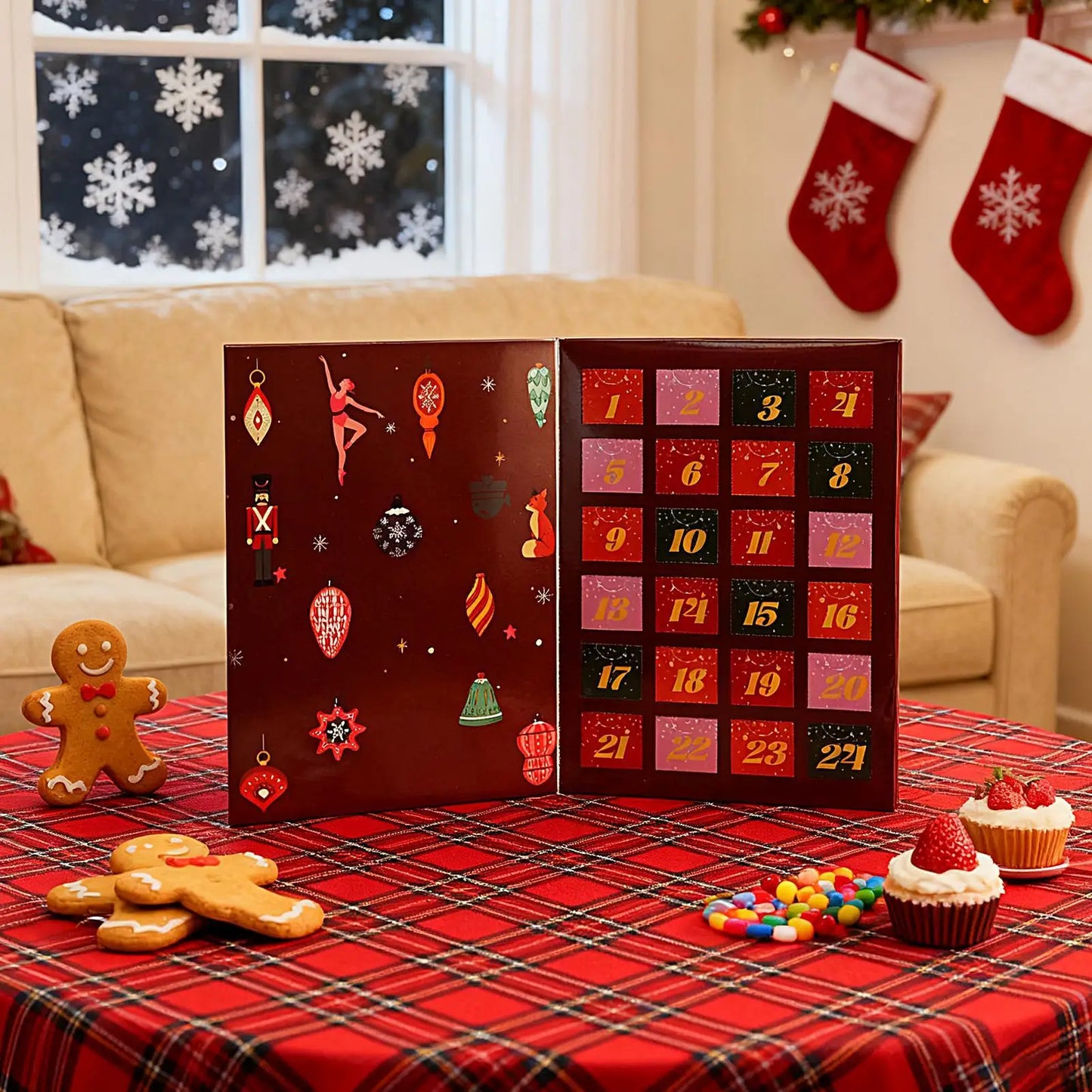 Calendário Advento Decorativo Faça Você Mesmo Seus Calendários do Advento Caixa
