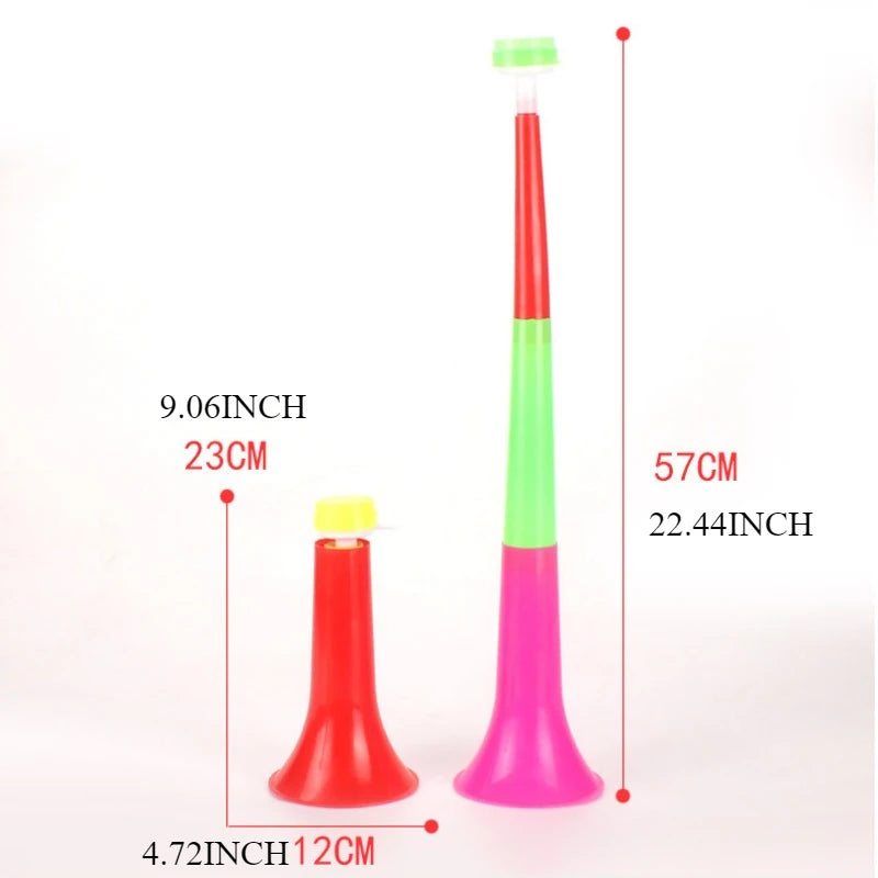 Vuvuzela Brasileira, Corneta Torcedor 57 CM*22.44 Pol, Verde e Vermelho