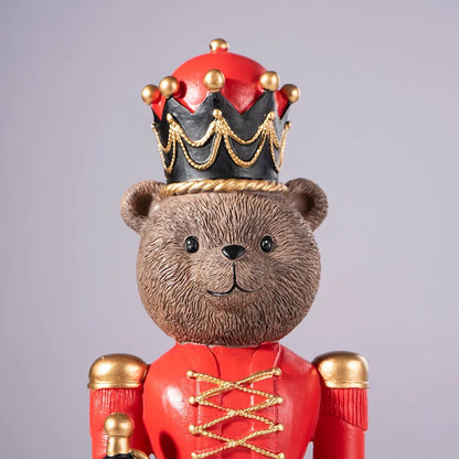 Urso quebra-nozes soldado de Natal Soldado Quebra-Nozes Estilo Urso de Madeira de Natal