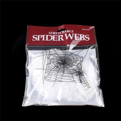 Teia de Aranha Branca para Decoração de Festas e Teia de Aranha Branca