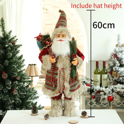 Papai Noel Papai Noel grande de 60cm, decoração de Feliz Natal para Lar, Feliz Ano Novo