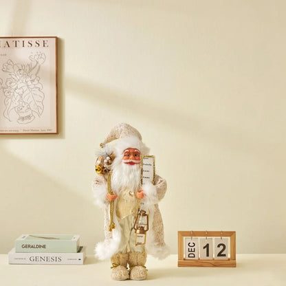 Boneco Papai Noel decoração de papai Noel em pé figura de papai Noel, 45cm