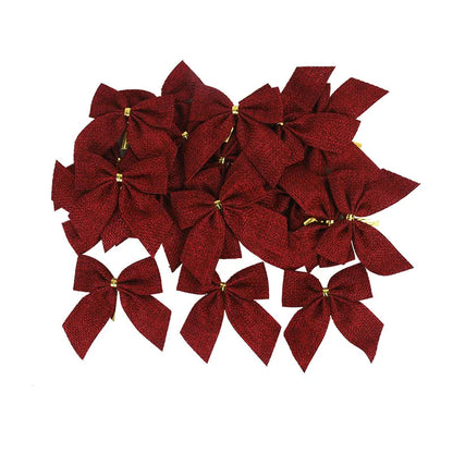 Kit 10/20 peças Laços Grande Vermelho com Telinha Decoração Árvore Guirlanda Natal