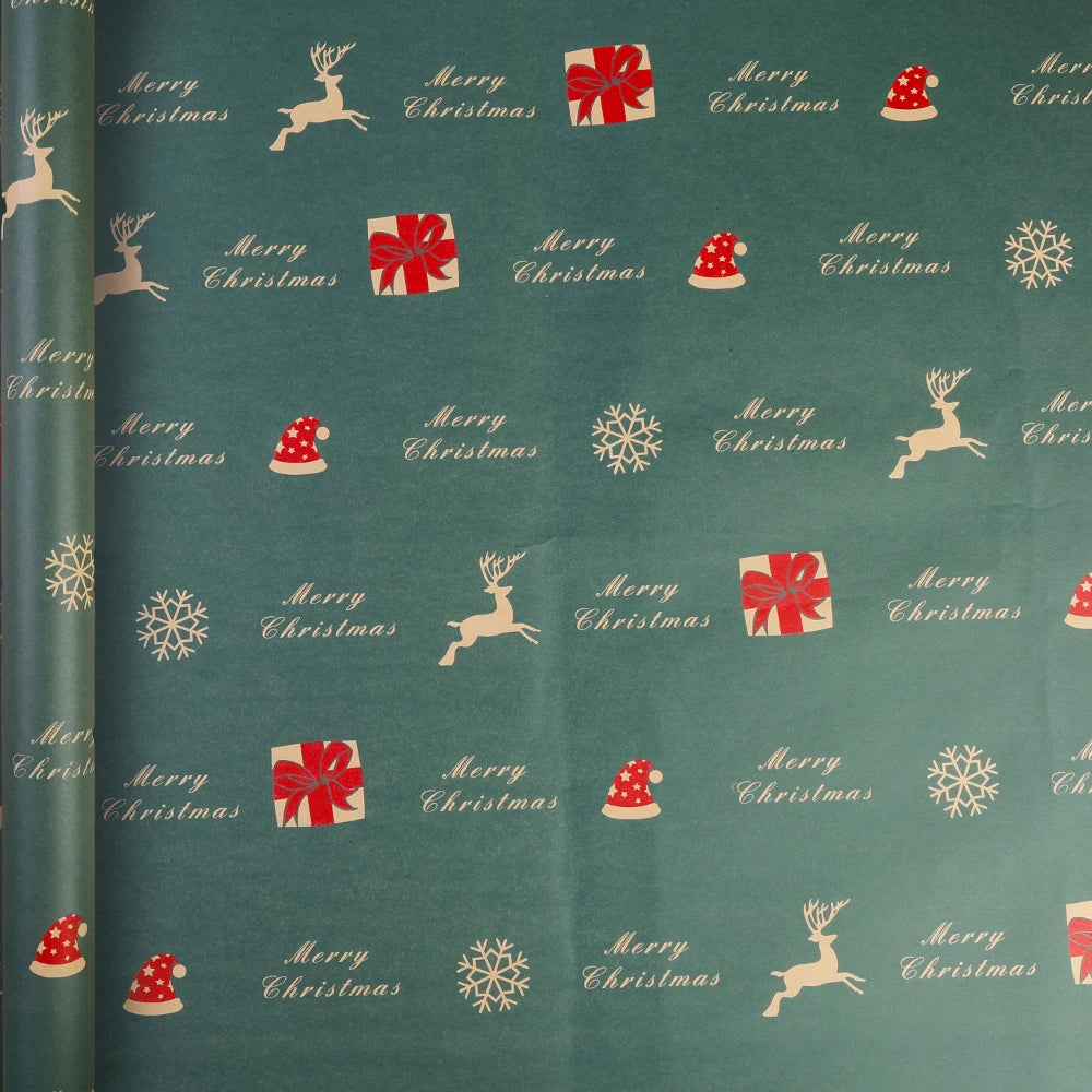 Papel Kraft de Elementos de Natal/de Embrulho de Caixa de Presente Suprimentos Festas