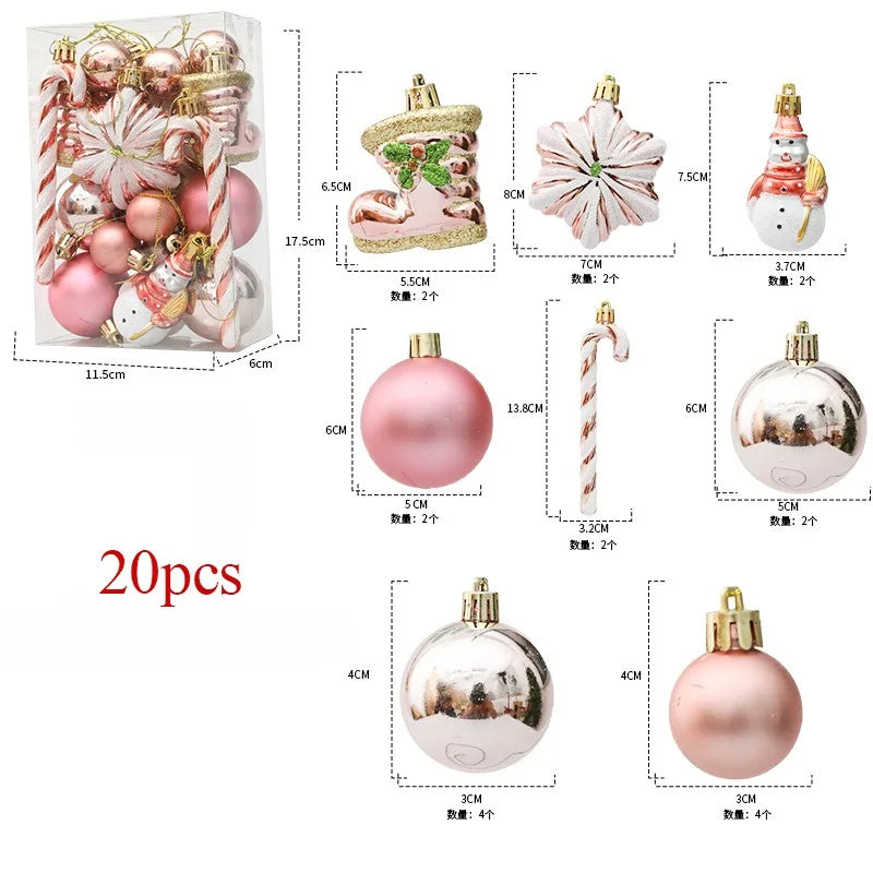 Bolas de natal Enfeites de Natal colorido inquebráveis, 50 peças, plástico, pendurar, Natal