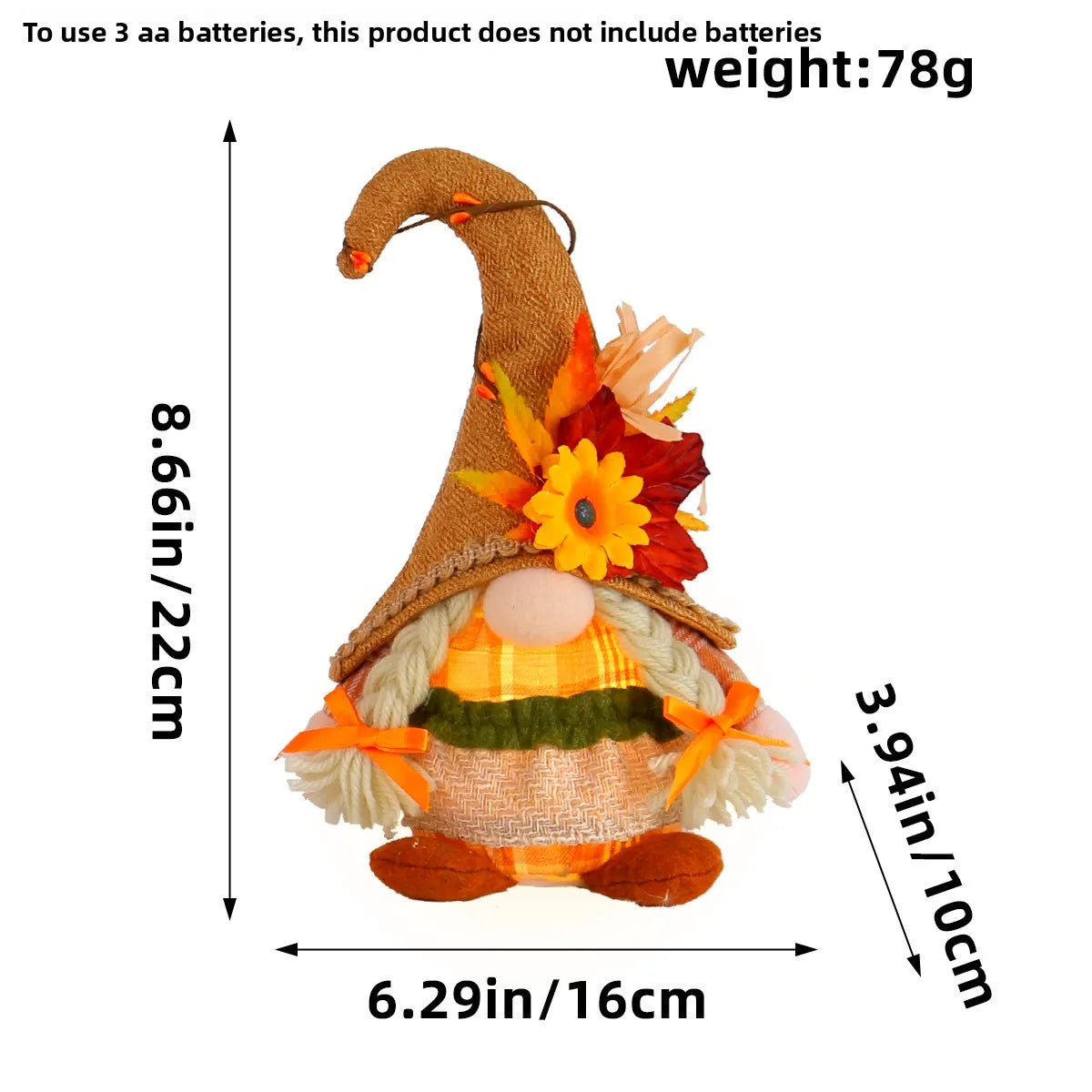 Bonecos Espantalho Gnomo Homem Pé Comprido Espantalho 50cm palha junino decorativo