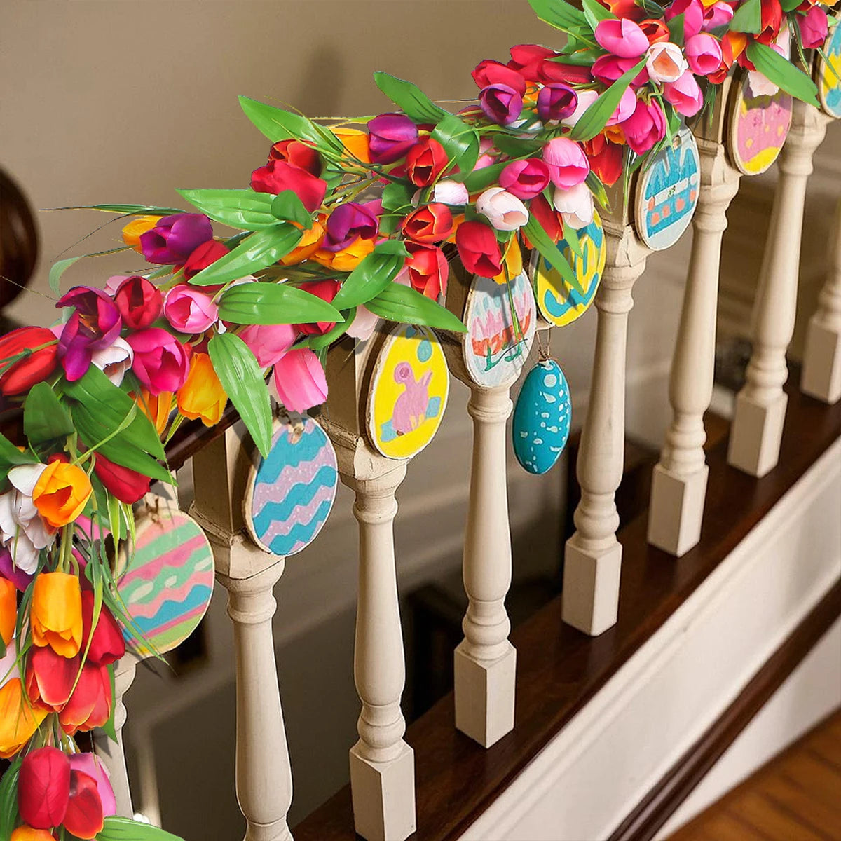 Coroa De Tulipas Do Dia Das Mães | Decoração De Portas