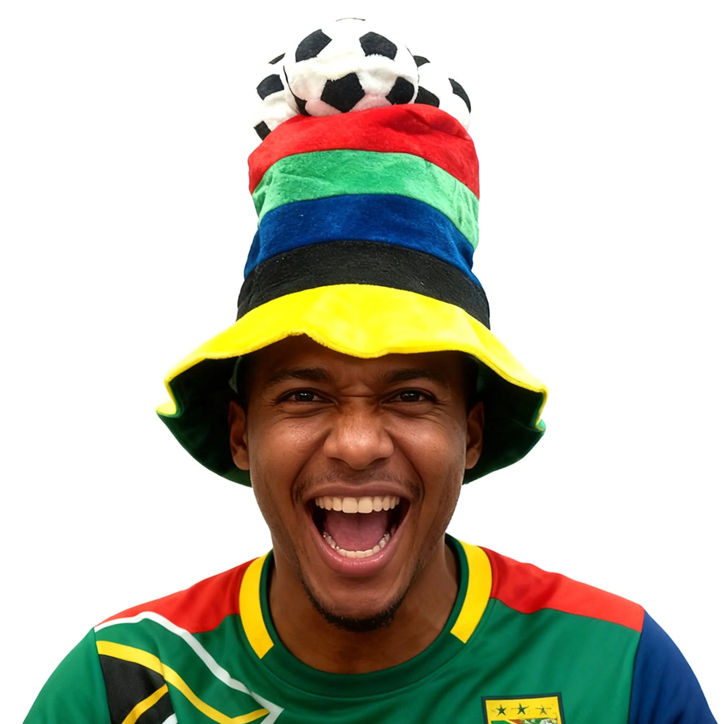 Chapéu Copa do Mundo Chapéu de fã de futebol divertido boné colorido para festa em bar