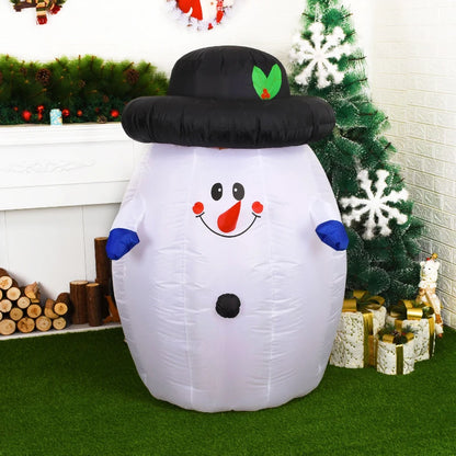 Papai Noel Inflável de 6 pés, Decoração de Quintal de Natal, Luzes LED para Festa, Gramado