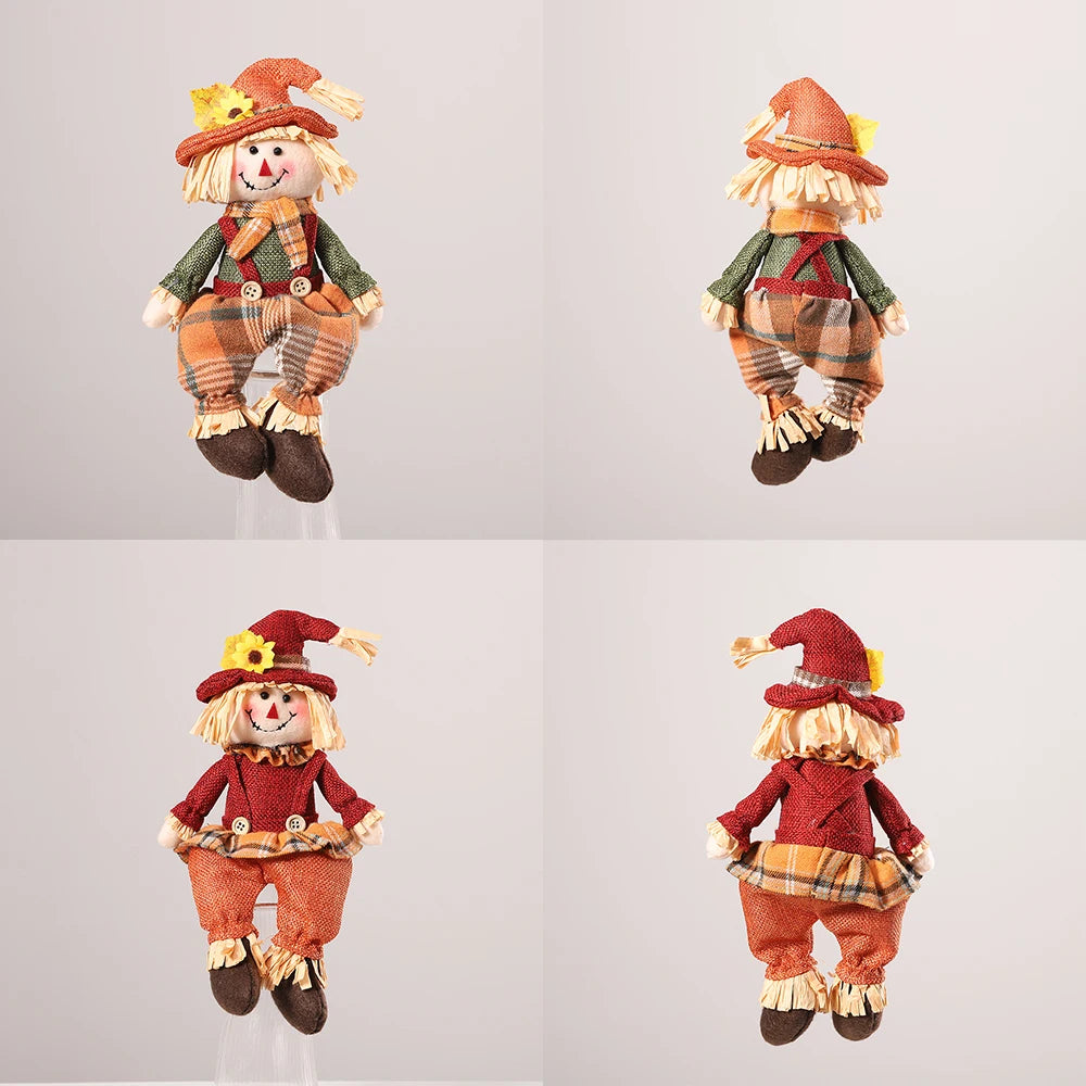 Boneco de festa junina decoração mesa de outono, espantalhos pelúcia, boneca artesanal
