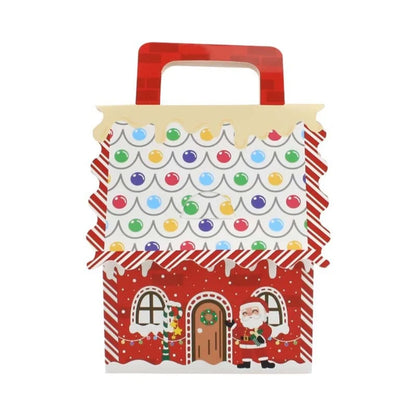 Caixa de presente, 10 caixas de papel com design de casa fofa para doces, presentes natal