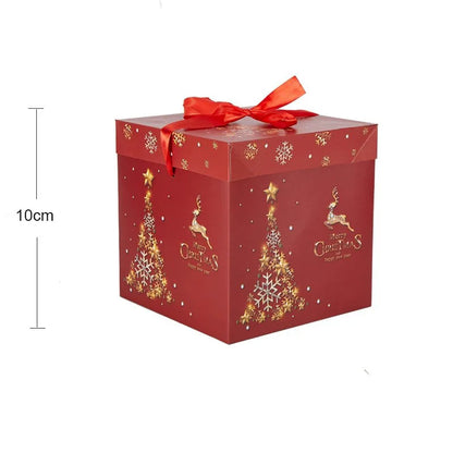 Caixas Natal Lindas 3 Caixas de Presente de Natal com Tampa e Caixas de Natal