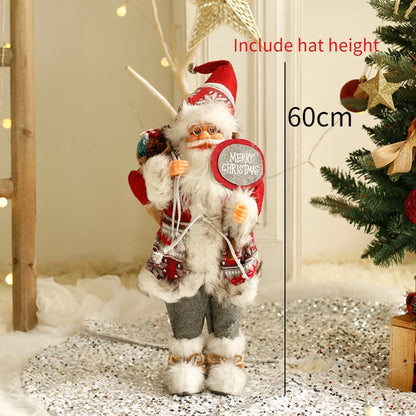 Papai Noel Papai Noel grande de 60cm, decoração de Feliz Natal para Lar, Feliz Ano Novo
